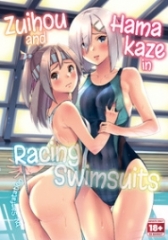 Zuihou and Hamakaze in Racing Swimsuits