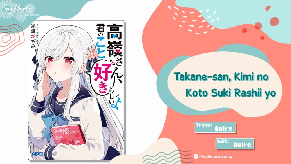 Takane-san, Kimi No Koto Sukirashii Yo Chapter 1.1 - Trang 1