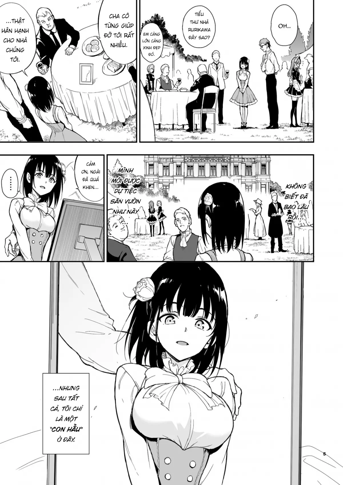 Maid Kyouiku -Botsuraku Kizoku Rurikawa Tsubaki Chapter 5 - Trang 6