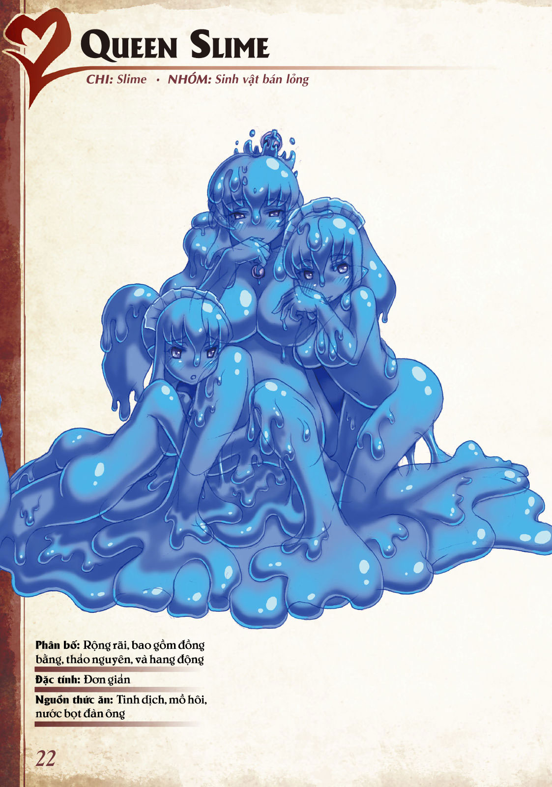 Bách khoa toàn thư Monstergirl 003 - 004 - 005: Slime, Red slime và Queen slime - Trang 5